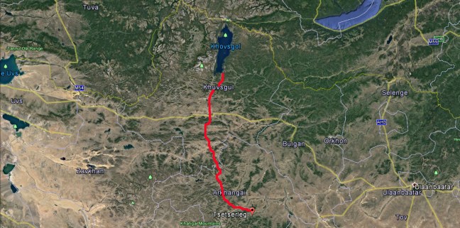 Tsetserleg to Khovsgol